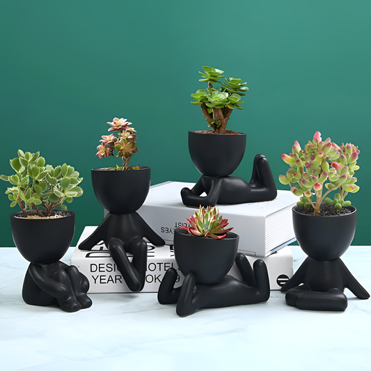 Ceramic Little People Flower Pot | Planters | NordicAbode.com