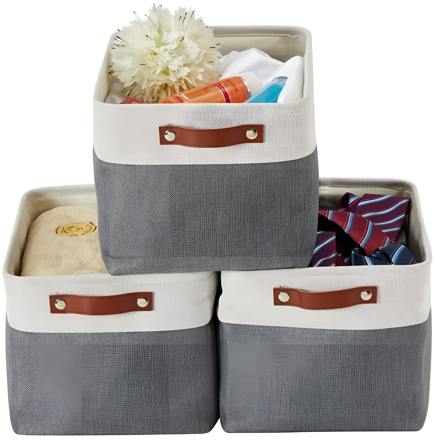 Alohaboho 3-Pack Foldable Storage Bins - Multi-Purpose | Storage Solutions | NordicAbode.com