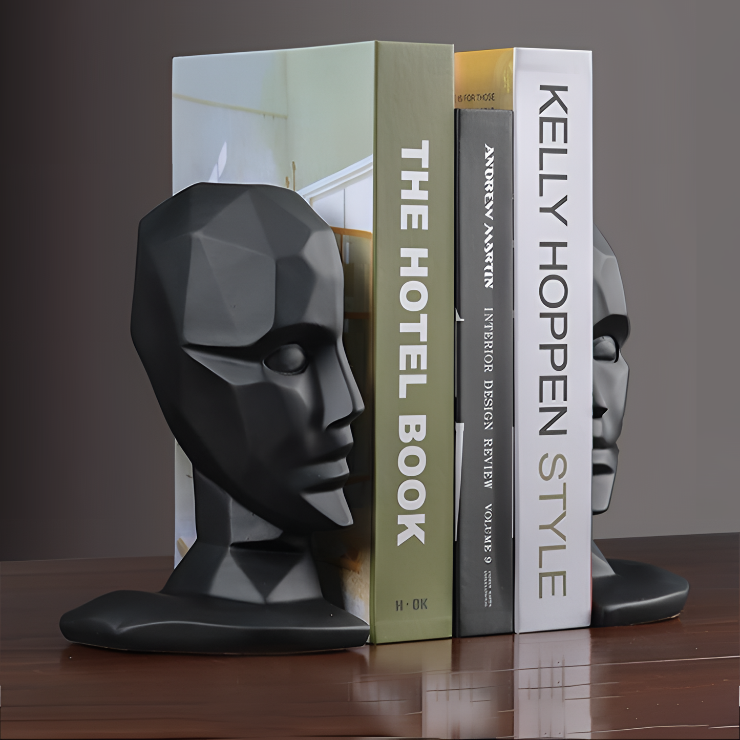 Decorative Charming Face Bookends - Decorative Set | Bookends | NordicAbode.com