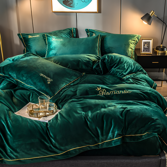 Romantic Luxurious Velvet Bedding Set | Bedding | NordicAbode.com