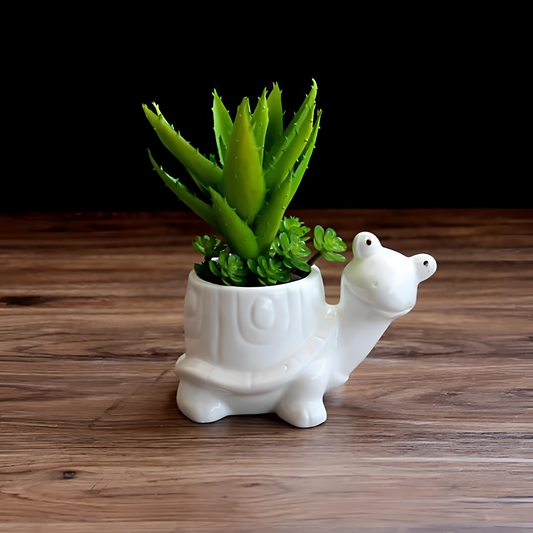 Ceramic Glazed Ceramic Tortoise Vase | Vases | NordicAbode.com