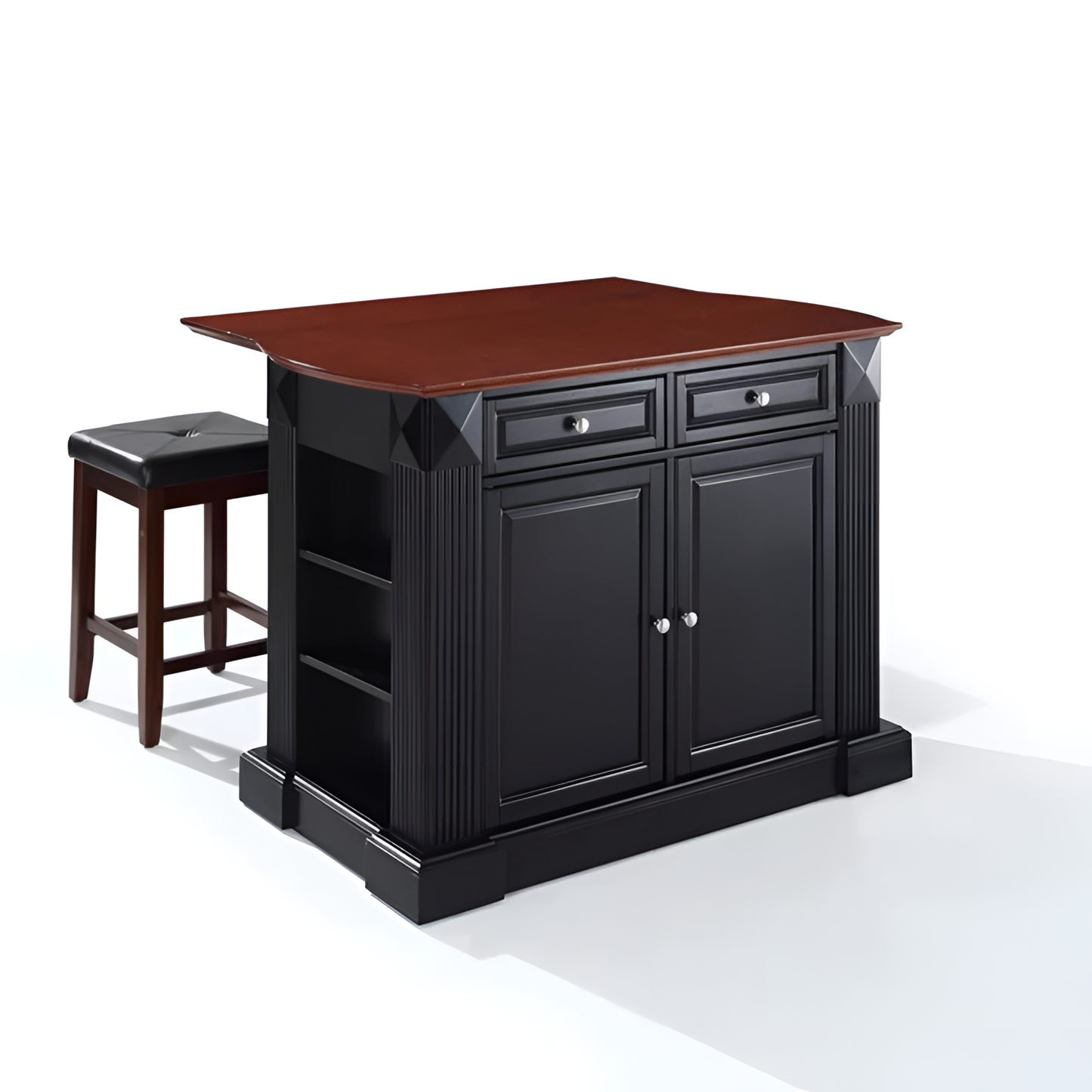 Diamondback Rolling Kitchen Island with Storage | Furniture | NordicAbode.com