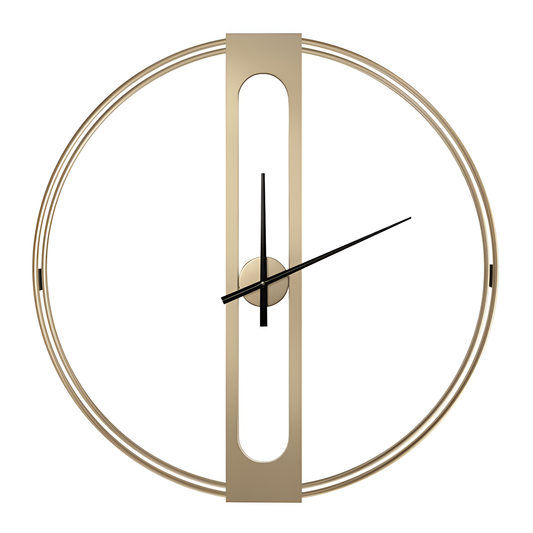 Golden Elegant Gold Metal Clock | Wall Clocks | NordicAbode.com