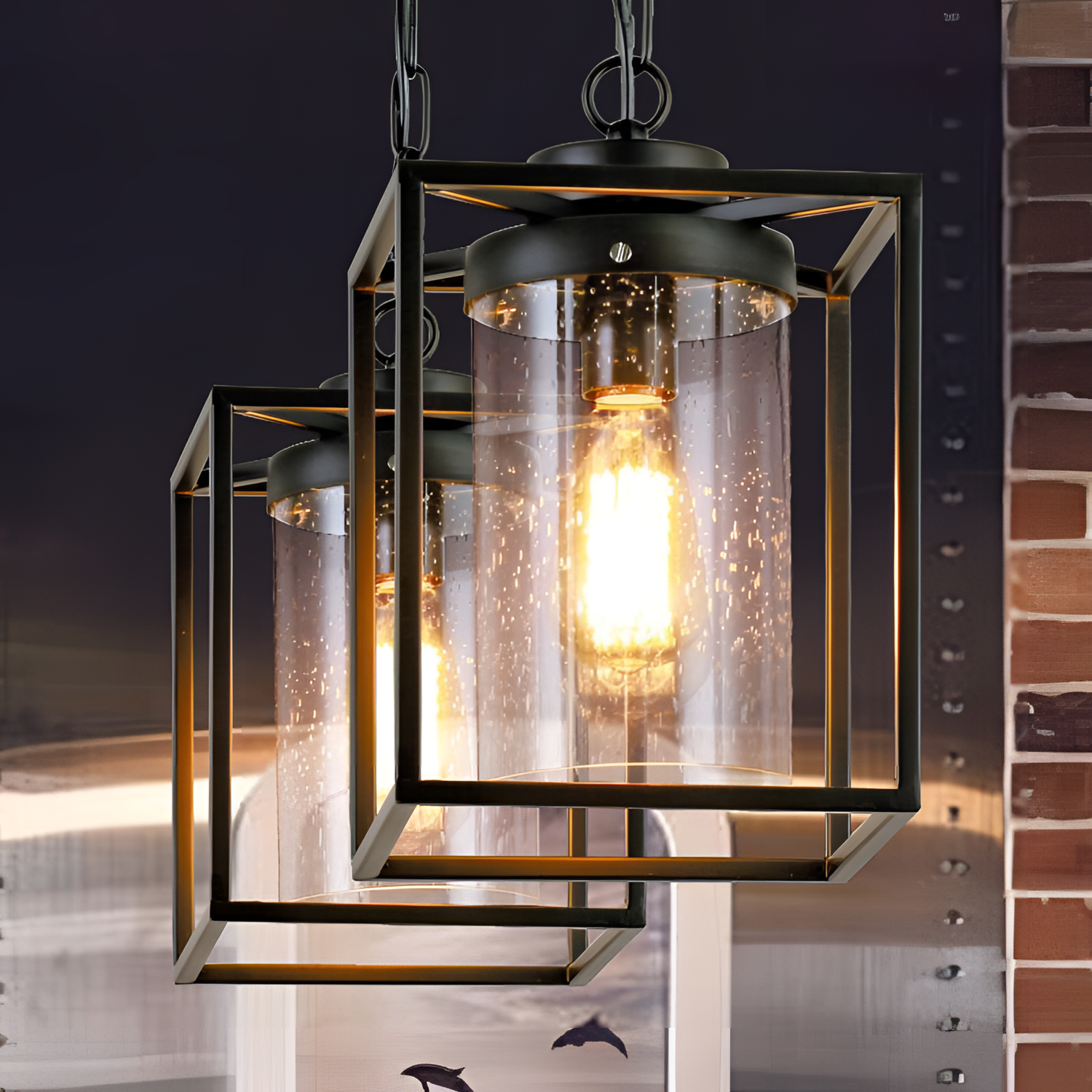 Carson Iron Glass Pendant Light | Lighting | NordicAbode.com