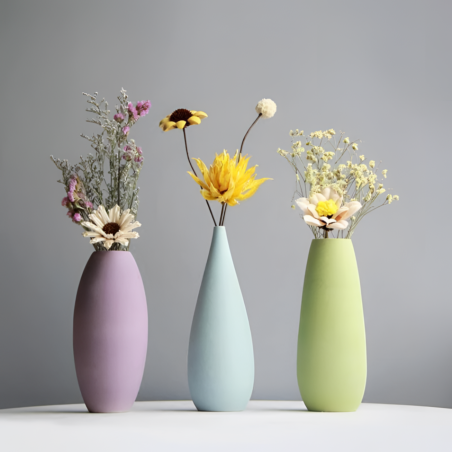 Macaron Colorful Ceramic Vase - Modern Home Decor | Vases | NordicAbode.com