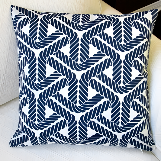 Trellis Rope Trellis Outdoor Throw Pillow | Outdoor Decor | NordicAbode.com