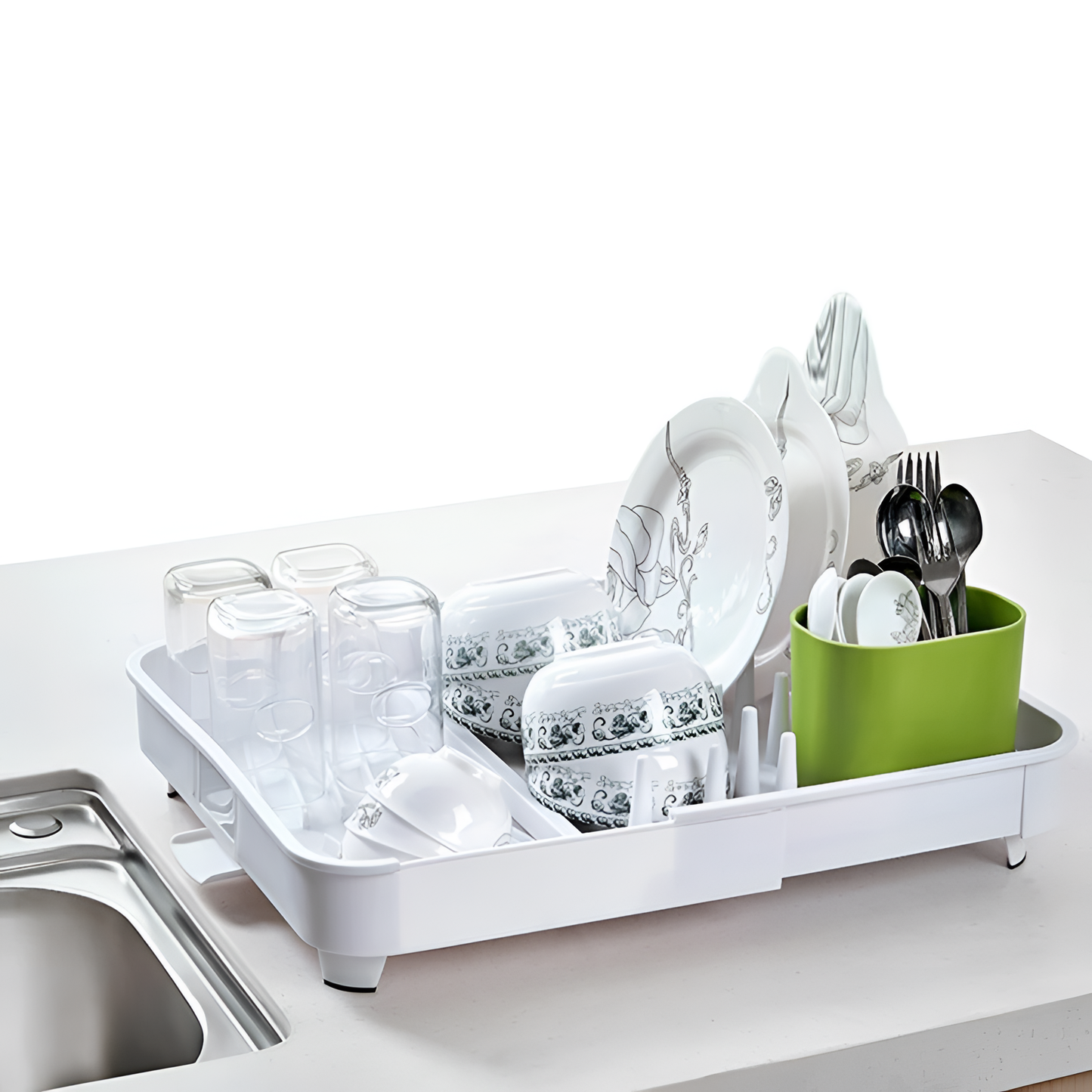 Kitchen Plastic Kitchen Drain Rack | Kitchen Essentials | NordicAbode.com