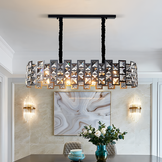 Mimis' Luxurious Black Crystal Chandelier | Lighting | NordicAbode.com