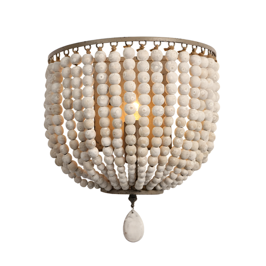 Maya Wooden Beads Wall Lamp - Modern | Lighting | NordicAbode.com