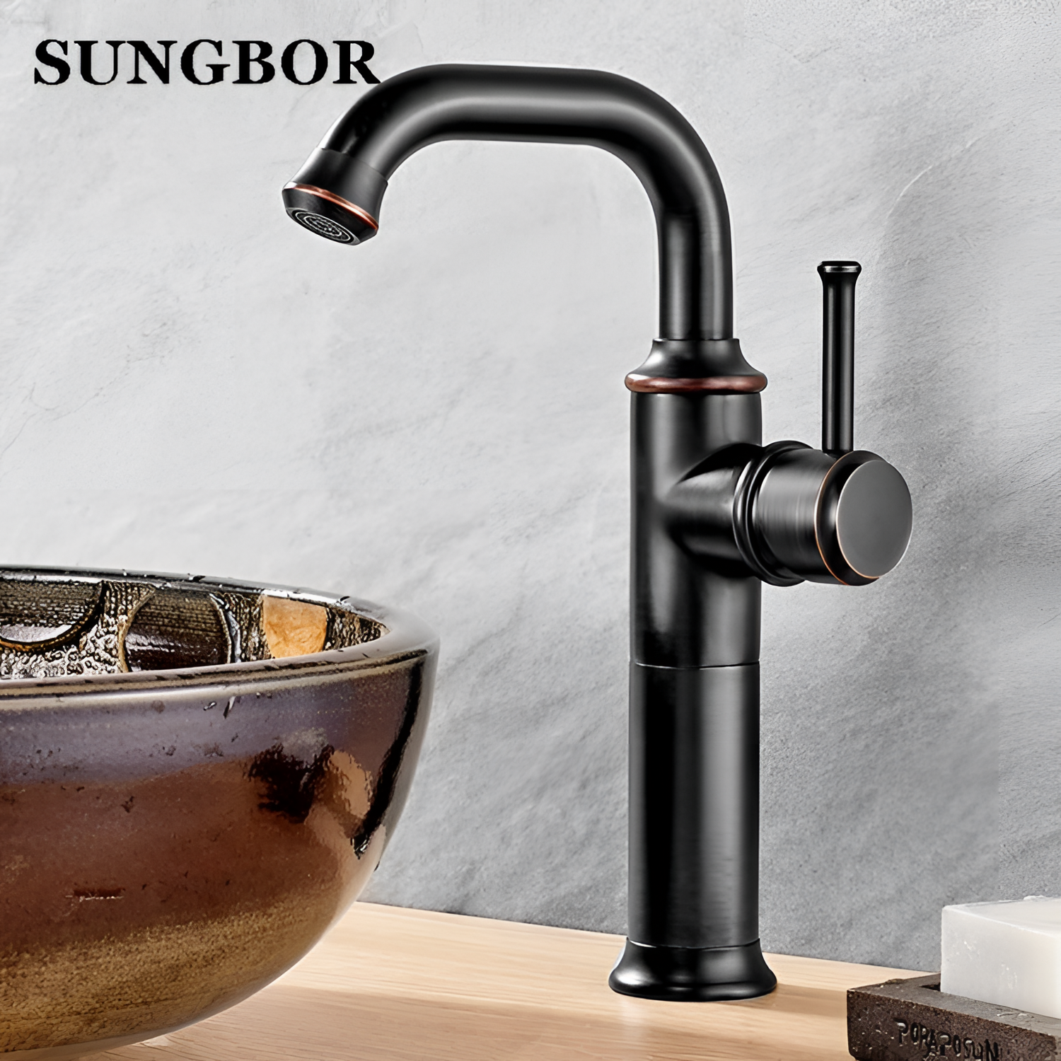 Anaia Vintage Brass Bathroom Faucet | Bathroom Fixtures | NordicAbode.com