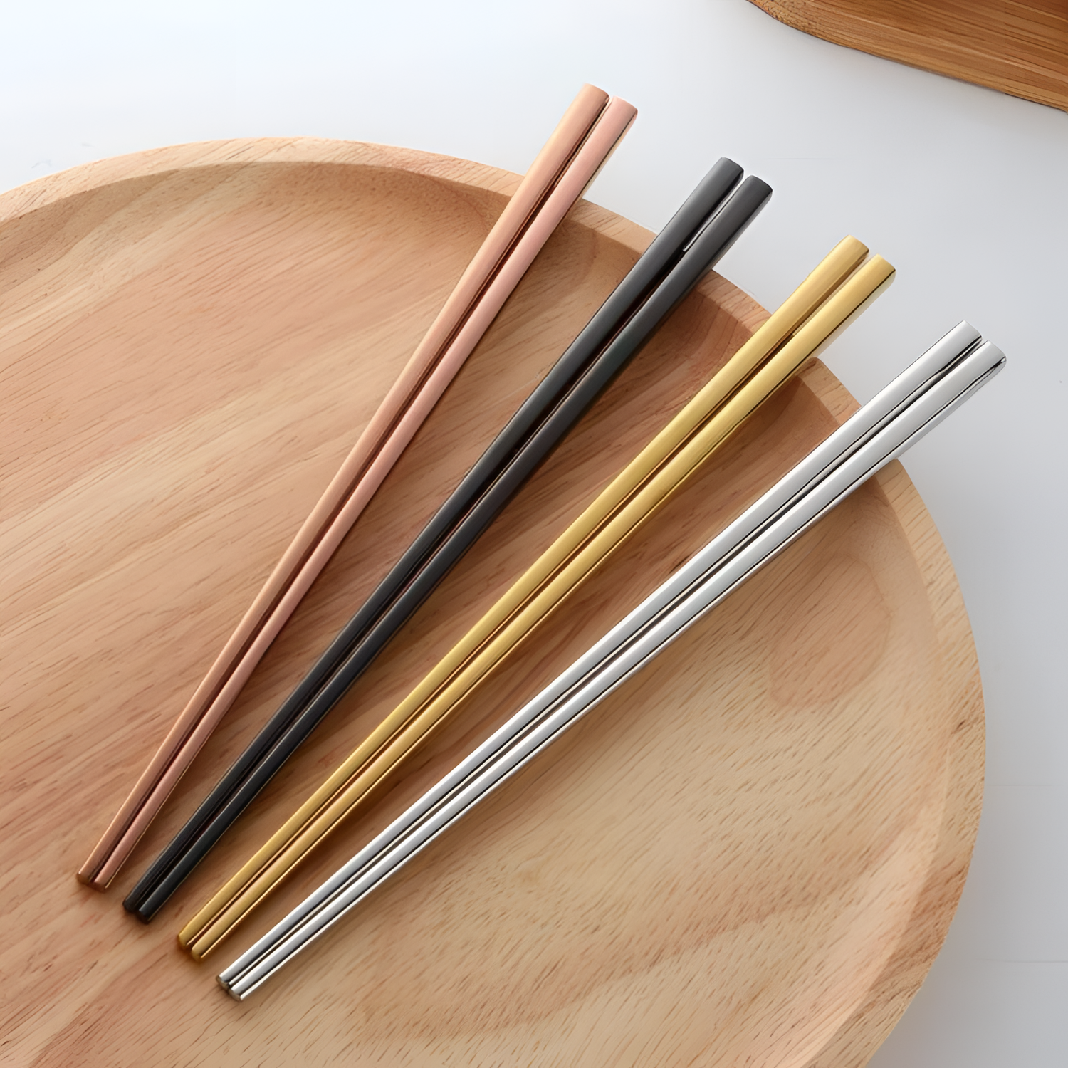 Shanghai Modern Metallic Chopsticks | Dining | NordicAbode.com