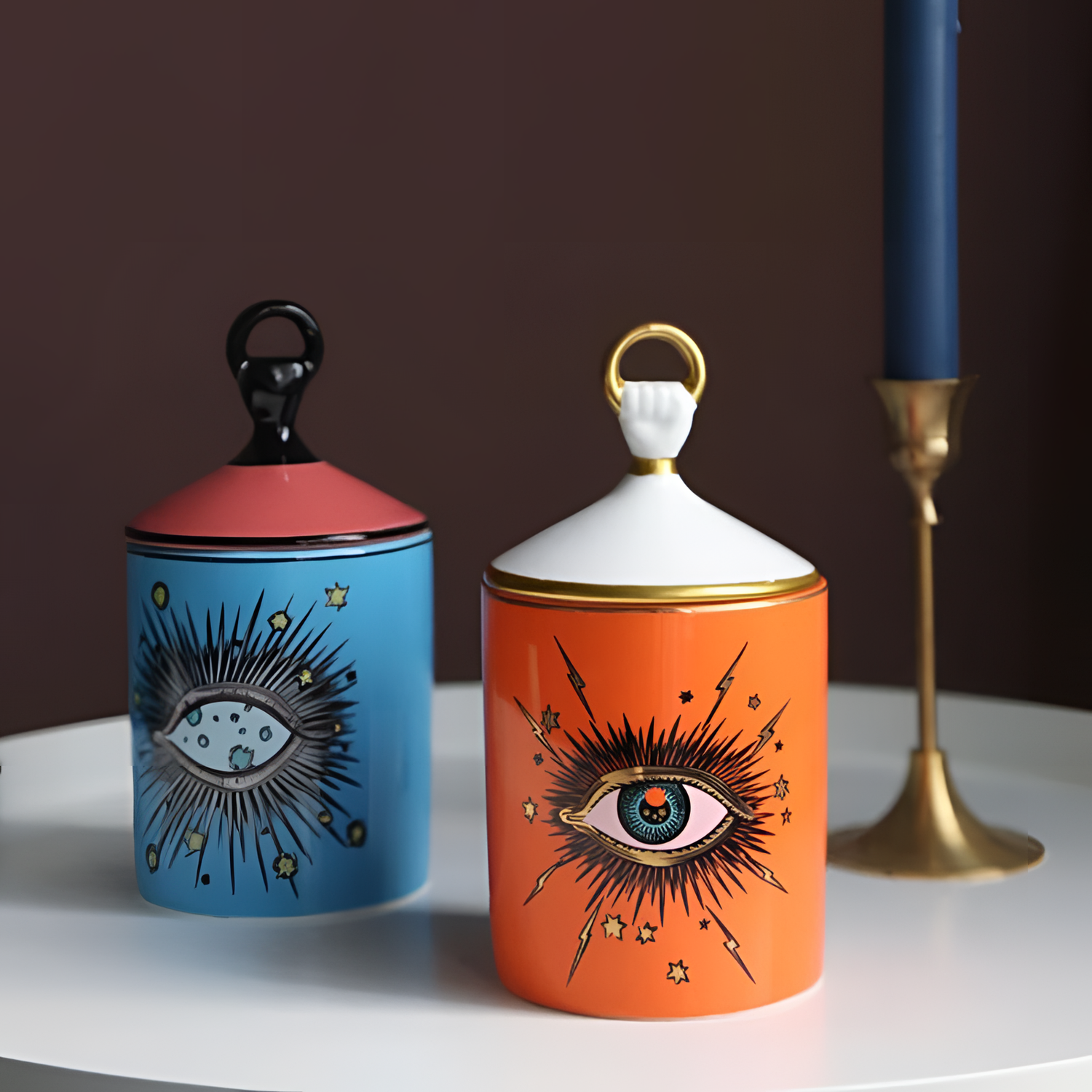 Seeing Colorful Seeing Eye Jar | Storage | NordicAbode.com