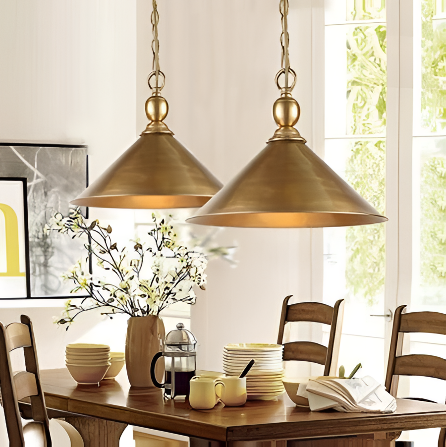 Electra Plated Copper LED Pendant Light | Lighting | NordicAbode.com