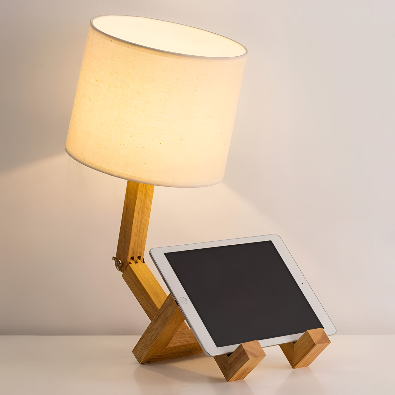 Original Foldable Humanoid Lamp - Oak Wood | Lighting | NordicAbode.com