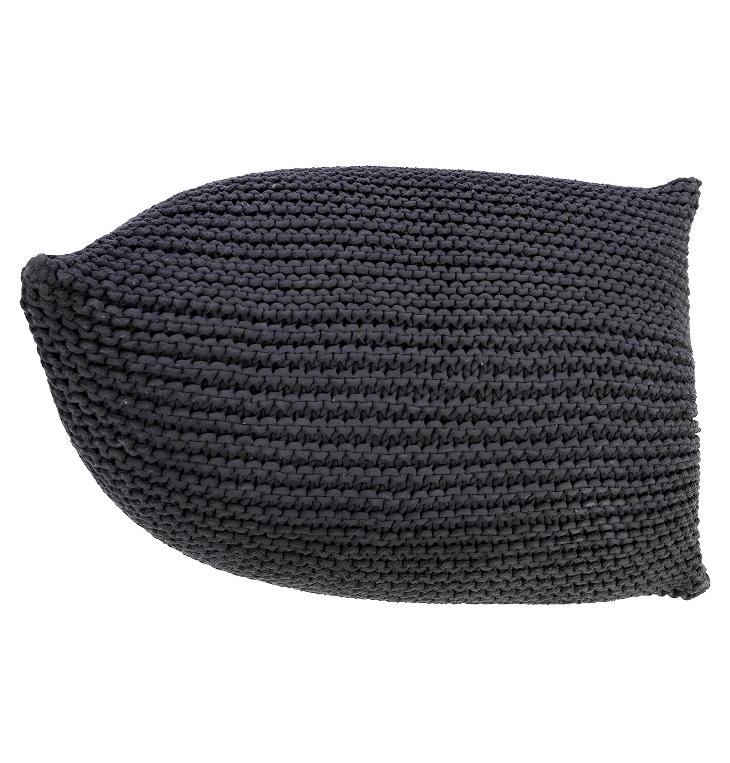 Charcoal Handmade Charcoal Knitted Beanbag | Seating | NordicAbode.com