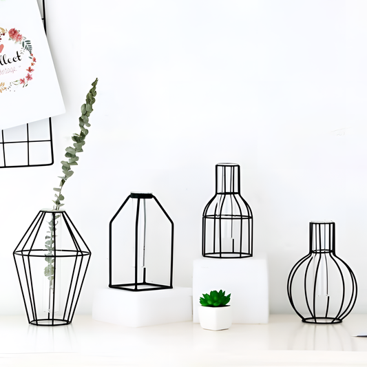 Geometric Creative Iron Vases for Home Decor | Vases | NordicAbode.com