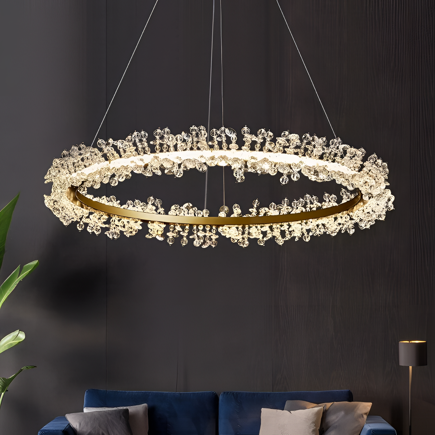 Marcia Crystal Metal Pendant Light | Lighting | NordicAbode.com