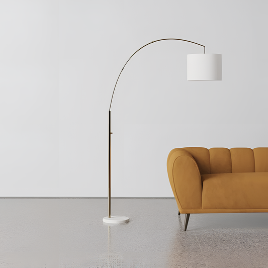 Joan Arched Floor Lamp with Marble Base | Lighting | NordicAbode.com