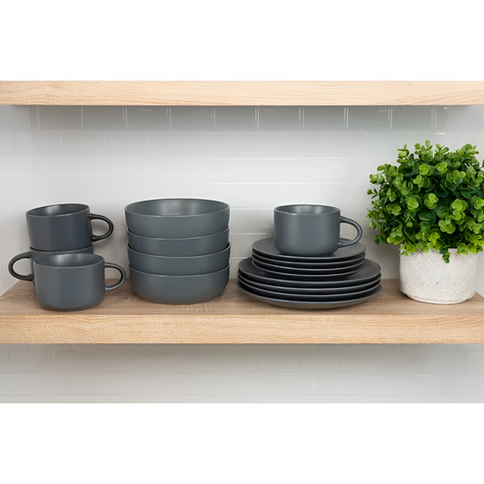 Ten 16-Piece Matte Stoneware Dinnerware Set | Dinnerware | NordicAbode.com