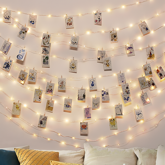 Strung Fairy Light String with Photo Clips | Lighting | NordicAbode.com