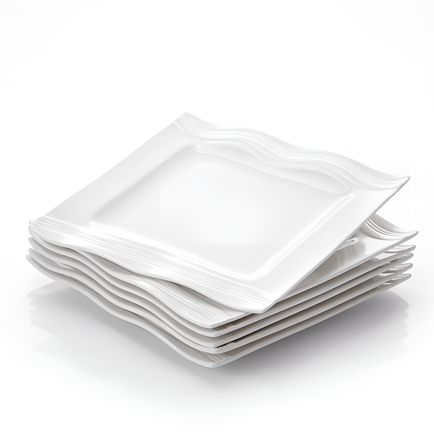 Mario 6-Piece Ivory White Porcelain Dinner Plates | Dinnerware | NordicAbode.com