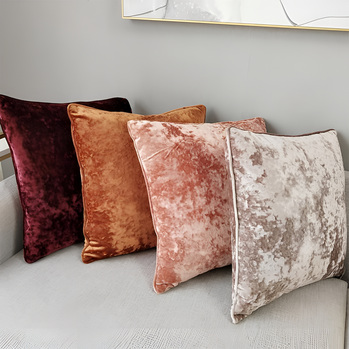 Sunset Luxe Velvet Pillow Cover | Pillows | NordicAbode.com