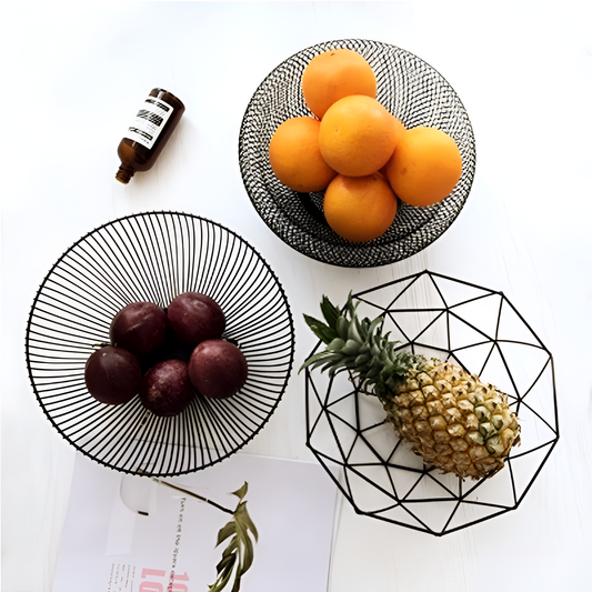 Iron Black Iron Fruit Basket | Baskets | NordicAbode.com