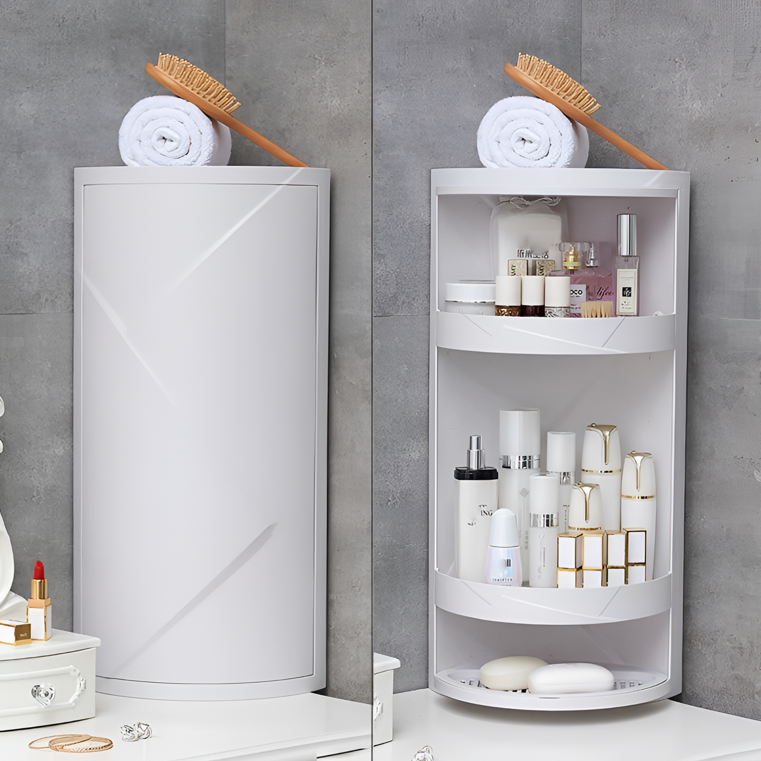 Harper Rotating Bathroom Shelves - Harper | Bathroom Storage | NordicAbode.com