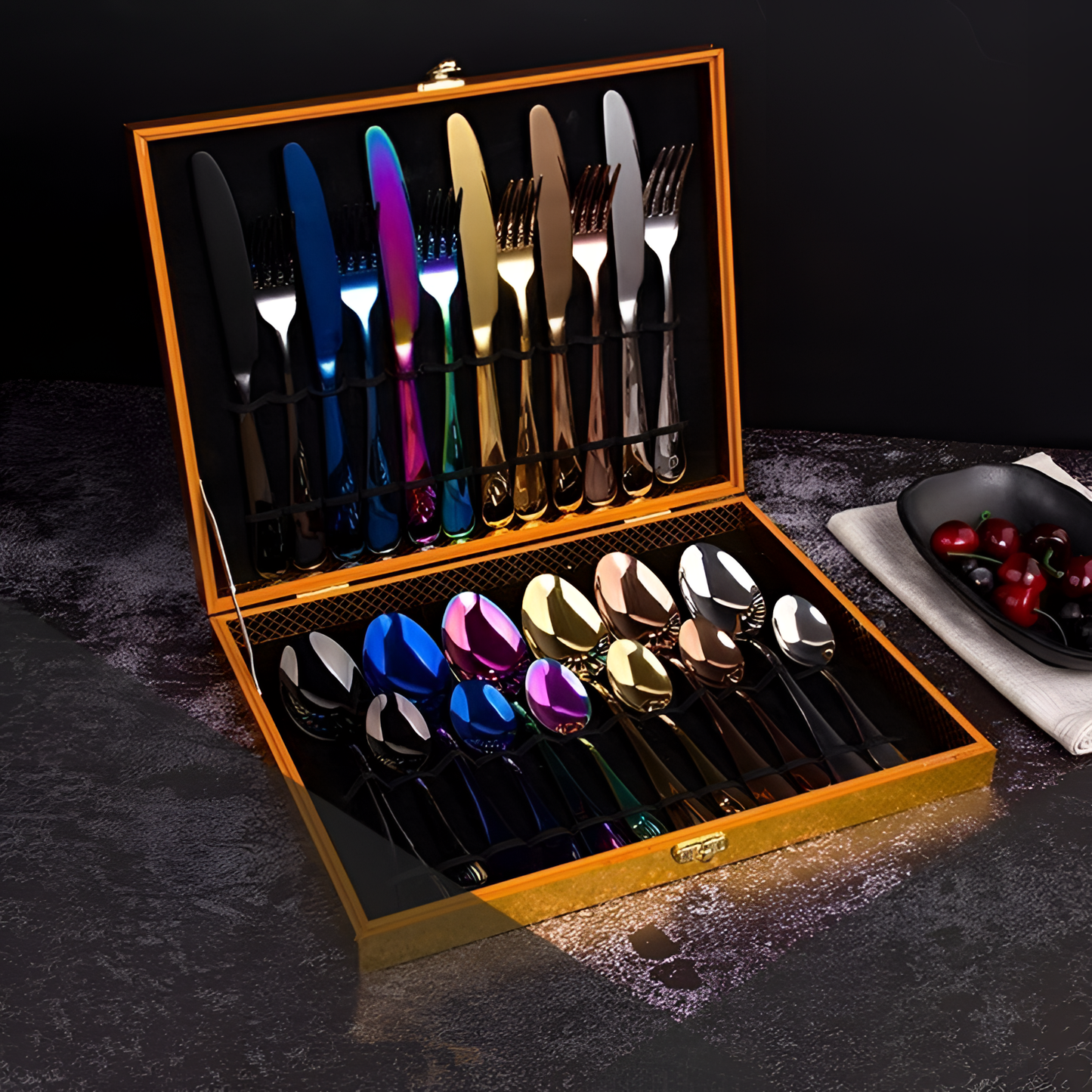 24Pcs 24-Piece Stainless Steel Cutlery Set | Cutlery | NordicAbode.com