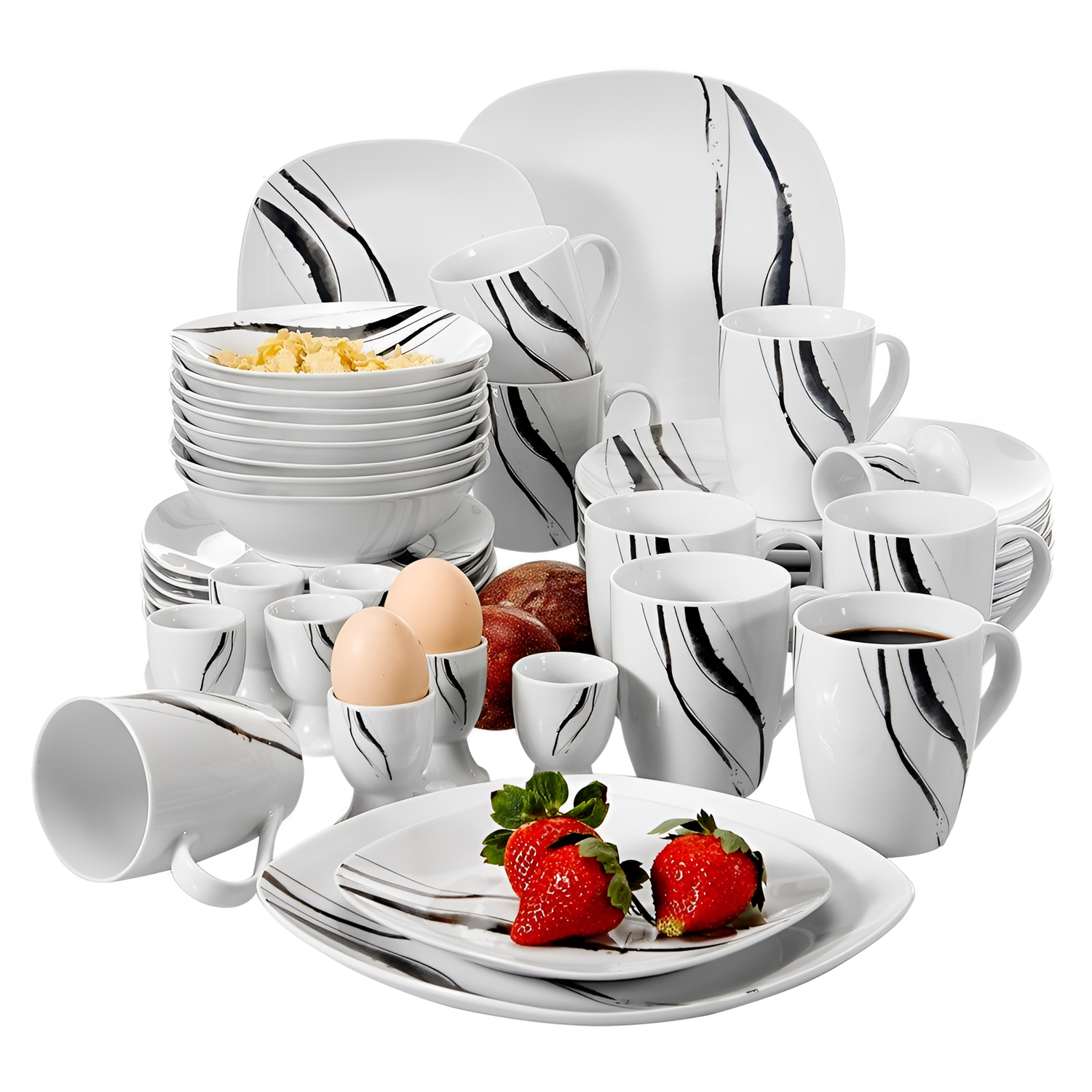 Teresa 40-Piece Porcelain Dinner Set by | Dinnerware | NordicAbode.com