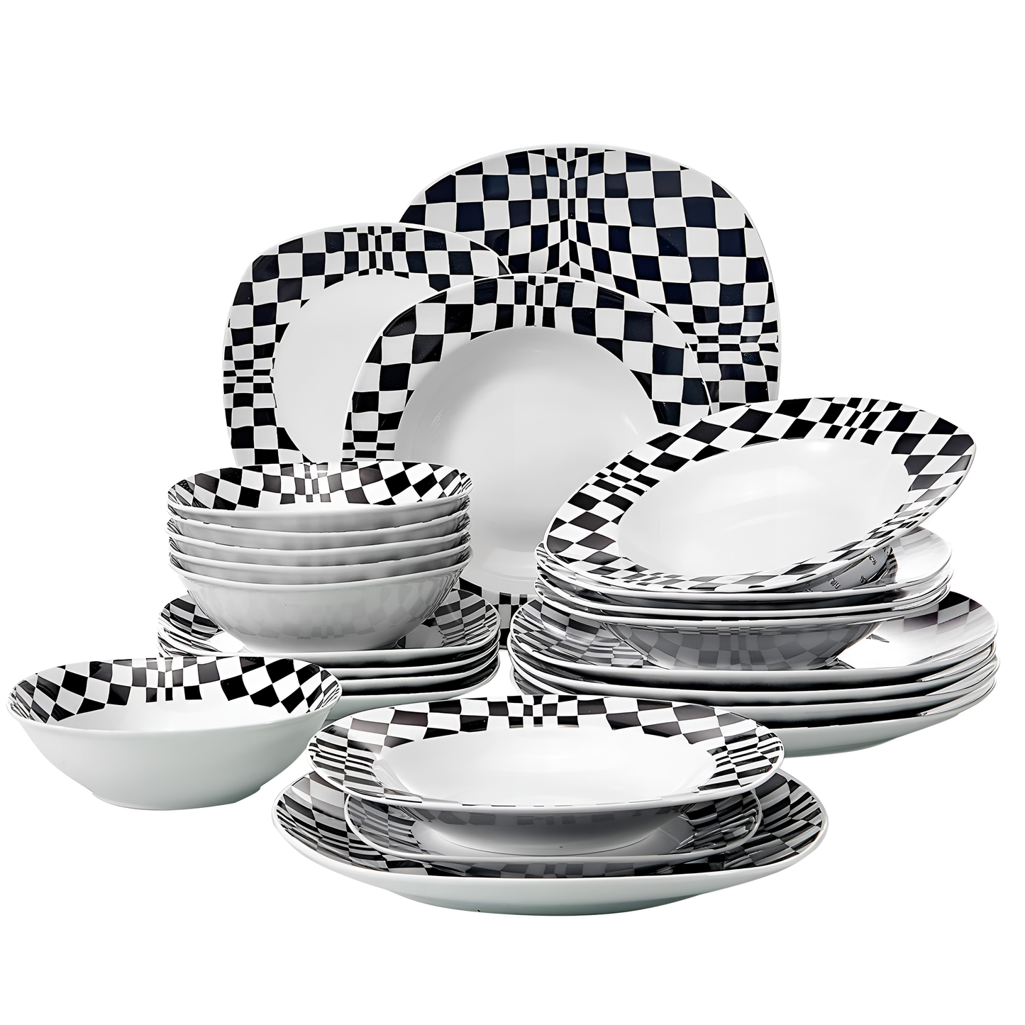 Louise 24-Piece Ceramic Dinnerware Set | Dinnerware | NordicAbode.com