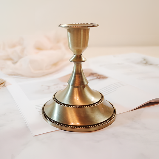 Classic Metal Candleholder - Short | Candleholders | NordicAbode.com