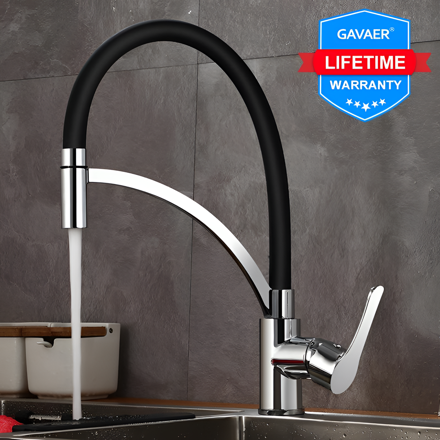 Lodge Flexible Rotating Kitchen Faucet | Kitchen | NordicAbode.com