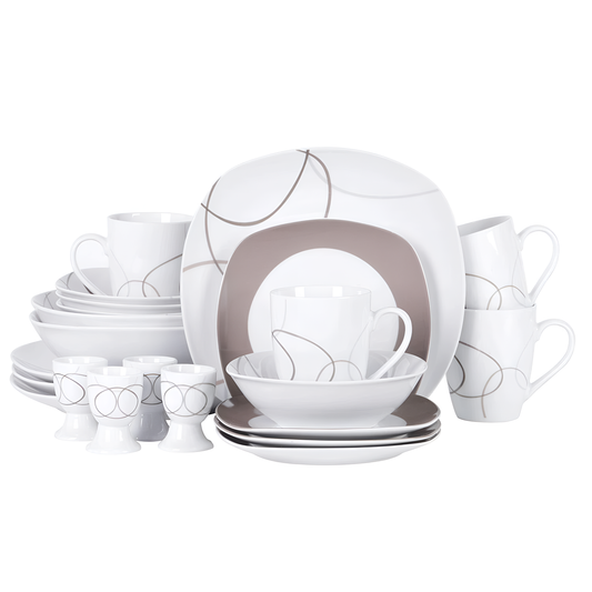 Nikita 22-Piece Porcelain Dinner Set by | Dinnerware | NordicAbode.com