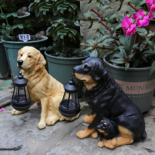 Best Dog Figurine Lantern for Outdoors | Outdoor Decor | NordicAbode.com