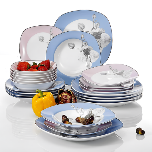 Debbie Floral Porcelain Dinnerware Set | Dinnerware | NordicAbode.com