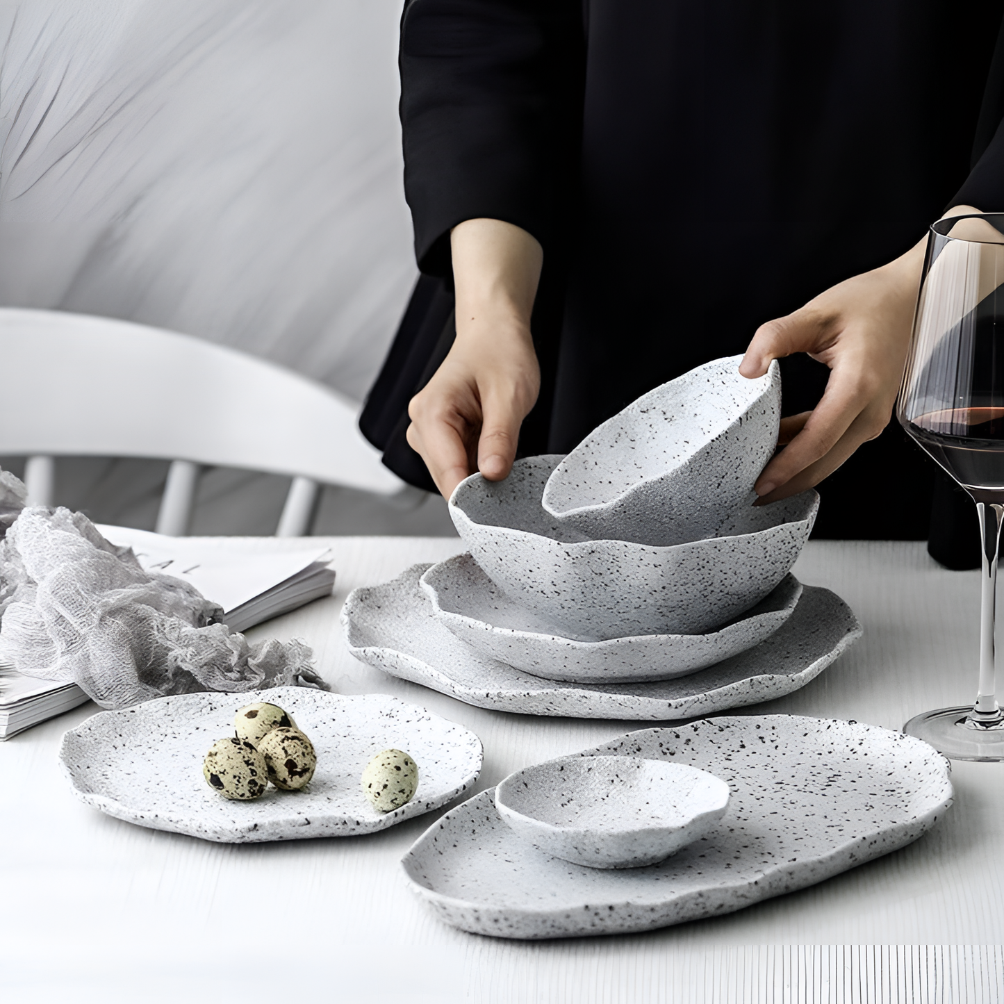 Salt Modern Salt Pepper Plates Collection | Dinnerware | NordicAbode.com