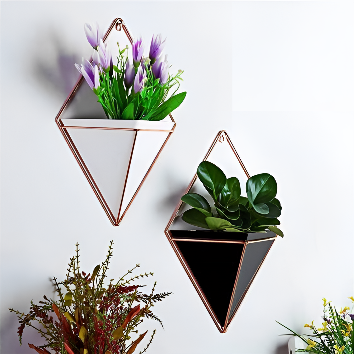 Pendant Geometric Hanging Planter - Rose Gold | Planters | NordicAbode.com