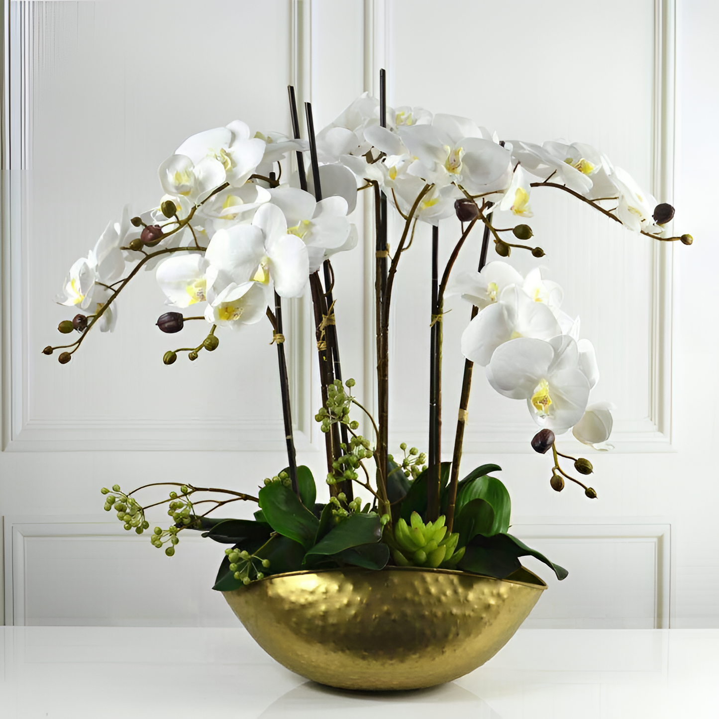 Golden Vase Flower Pot | Vases | NordicAbode.com