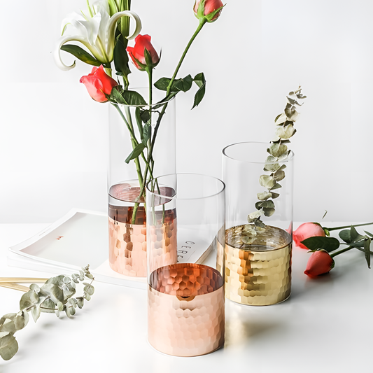 Gold Glass Cup Vase | Vases | NordicAbode.com