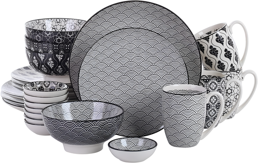 Haruka 24-Piece Japanese Porcelain Dinnerware Set | Dinnerware | NordicAbode.com