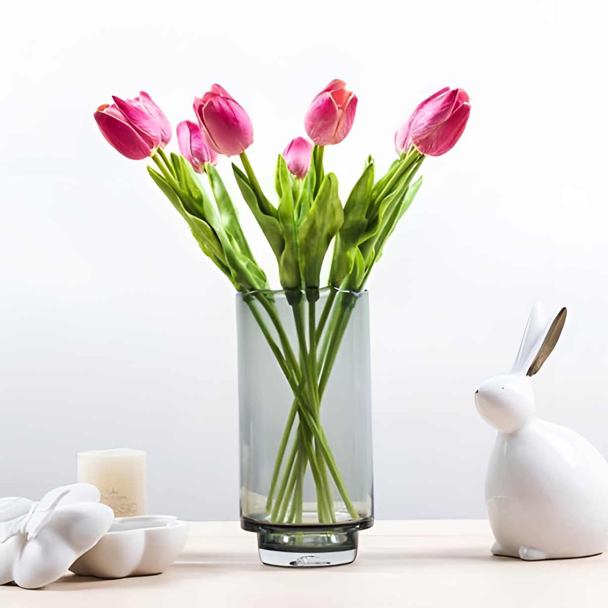 Artificial Faux Tulip Bouquet | Floral Arrangements | NordicAbode.com