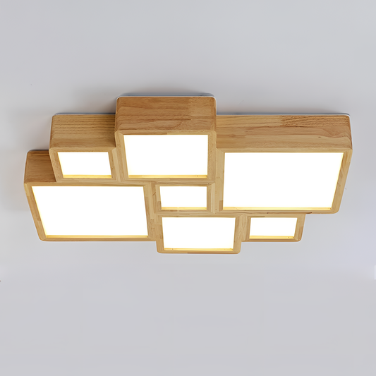 Modern Luxury Wood Flush Mount Light | Lighting | NordicAbode.com