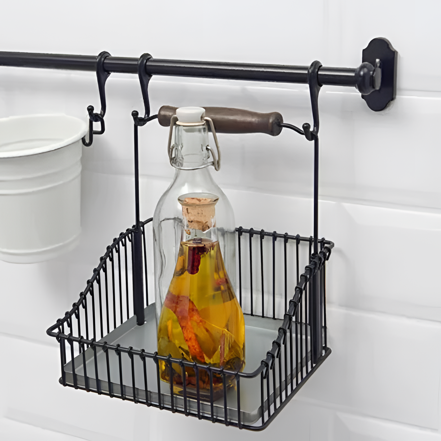 Iron Steel Kitchen Storage Basket | Kitchen Storage | NordicAbode.com