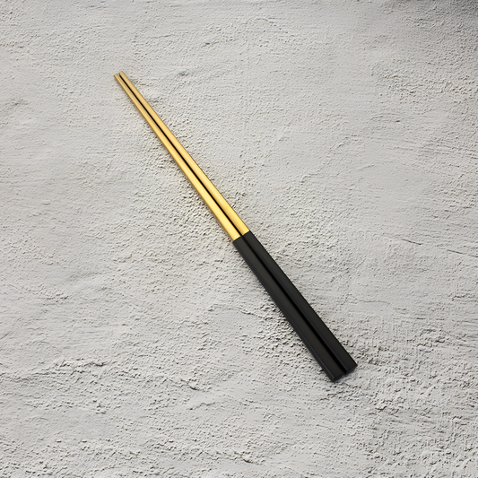 Viola Gold and Black Chopstick Set | Dining | NordicAbode.com