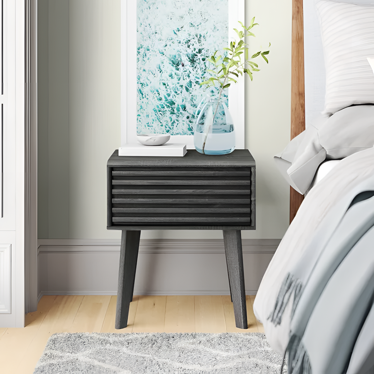 Renwick Modern Geometric Nightstand | Nightstands | NordicAbode.com