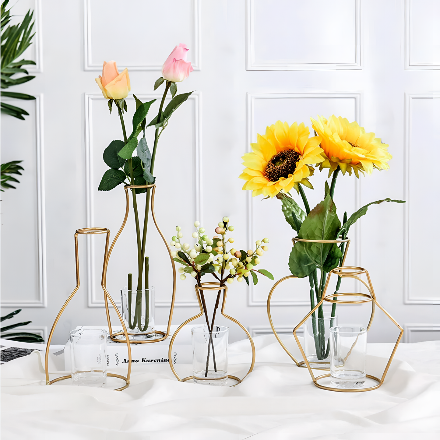 Golden Elegant Gold Iron Vases | Vases | NordicAbode.com