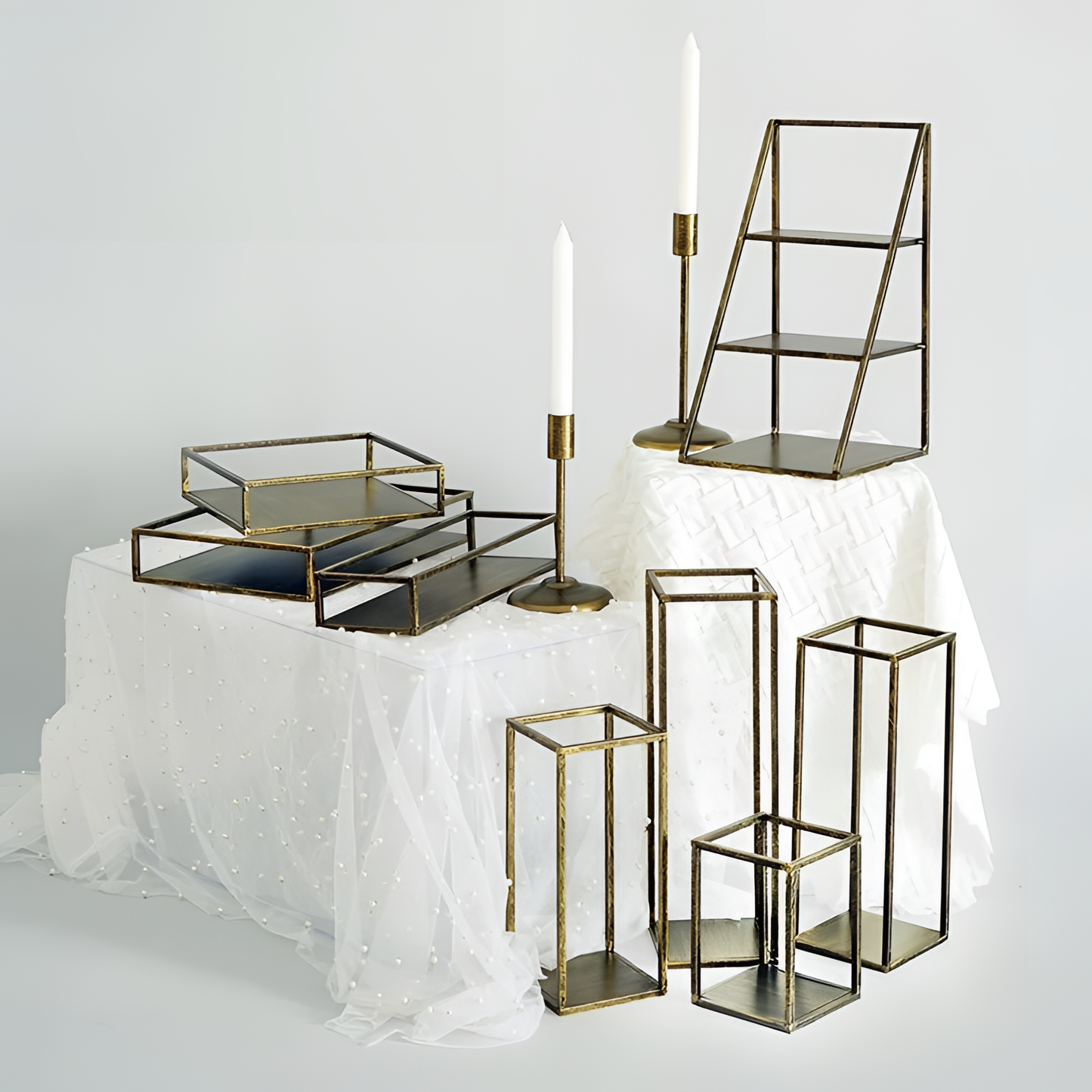 Vintage Rustic Gold Display Stand | Display Stands | NordicAbode.com