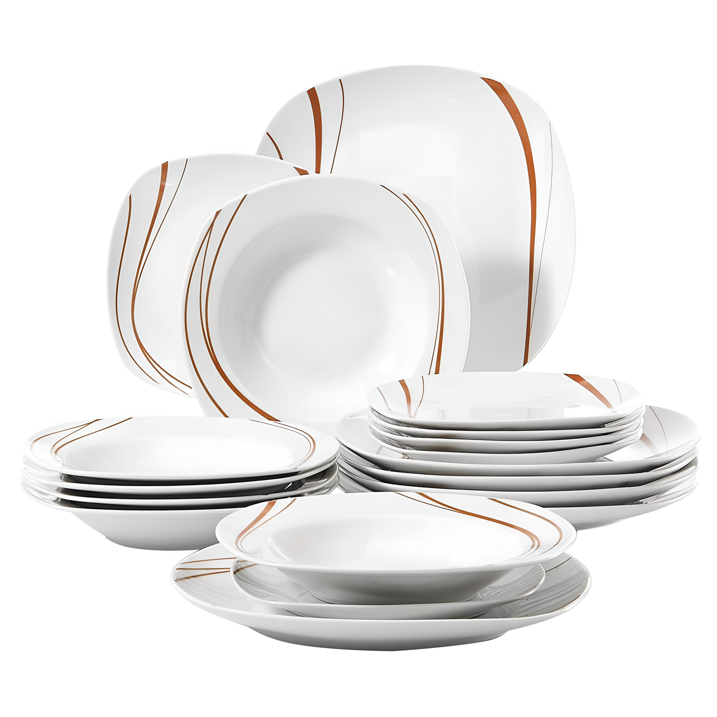 Bonnie 18-Piece Porcelain Dinner Set - BONNIE | Tableware | NordicAbode.com