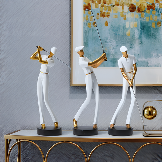 Modern Golfer Figurines for Home Decor | Figurines | NordicAbode.com